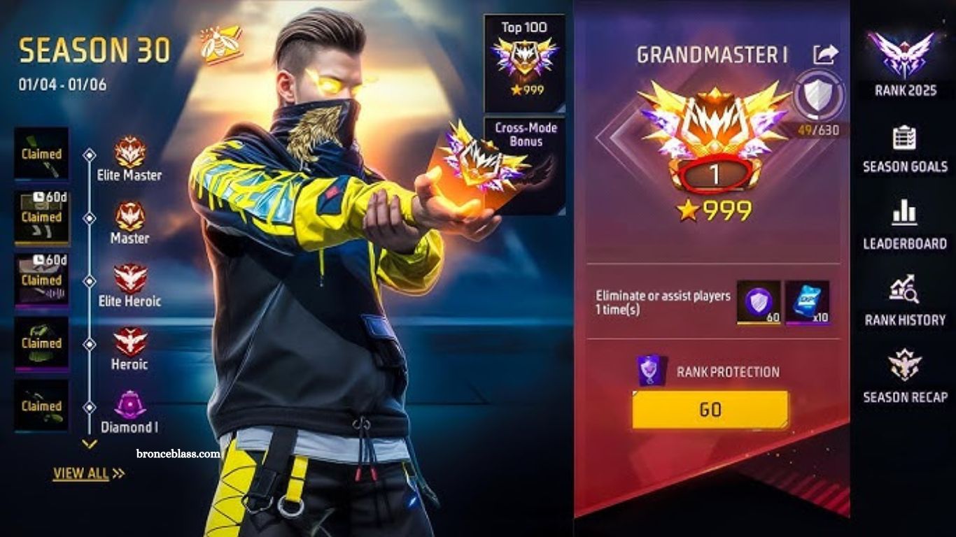Free Fire Highest Rank How to Achieve